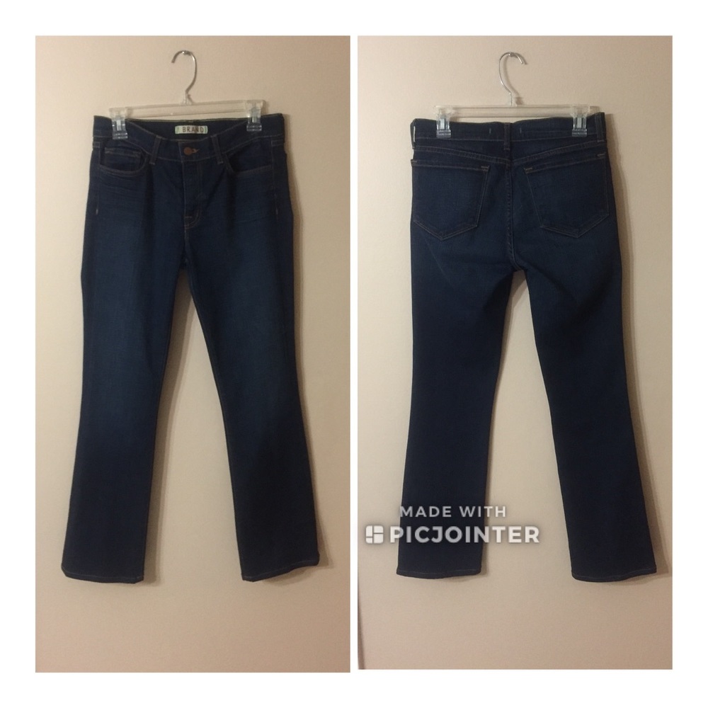 J BRAND Dark Vintage Wash Bootcut Jeans